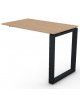 Appendice retta per scrivania, piano in melaminico spessore mm 18 e gamba metallica ad anello chiuso - cm 100x60x73,5h