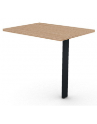 Appendice retta per scrivania, piano in melaminico spessore mm 25 e gamba autoportante - cm 80x60x74h