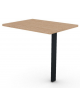 Appendice retta per scrivania, piano in melaminico spessore mm 25 e gamba autoportante - cm 80x60x74h
