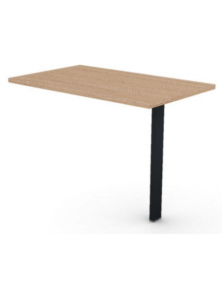 Appendice retta per scrivania, piano in melaminico spessore mm 25 e gamba autoportante - cm 100x60x74h