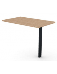 Appendice retta per scrivania, piano in melaminico spessore mm 25 e gamba autoportante - cm 100x60x74h