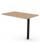 Appendice retta per scrivania, piano in melaminico spessore mm 25 e gamba autoportante - cm 100x60x74h