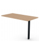 Appendice retta per scrivania, piano in melaminico spessore mm 25 e gamba autoportante - cm 120x60x74h