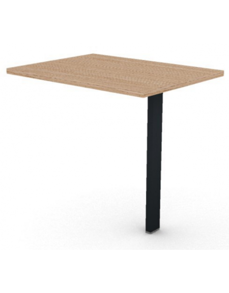 Appendice retta per scrivania, piano in melaminico spessore mm 30 e gamba autoportante - cm 80x60x74,5h