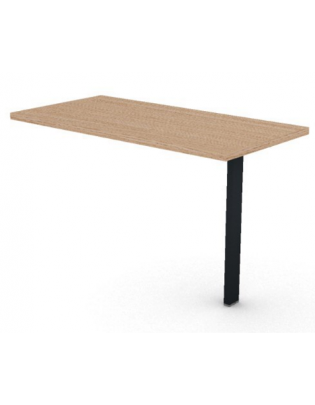 Appendice retta per scrivania, piano in melaminico spessore mm 30 e gamba autoportante - cm 120x60x74,5h