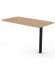 Appendice retta per scrivania, piano in melaminico spessore mm 30 e gamba autoportante - cm 120x60x74,5h