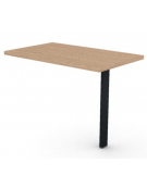 Appendice retta per scrivania, piano in melaminico spessore mm 30 e gamba autoportante - cm 100x60x74,5h