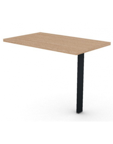 Appendice retta per scrivania, piano in melaminico spessore mm 30 e gamba autoportante - cm 100x60x74,5h