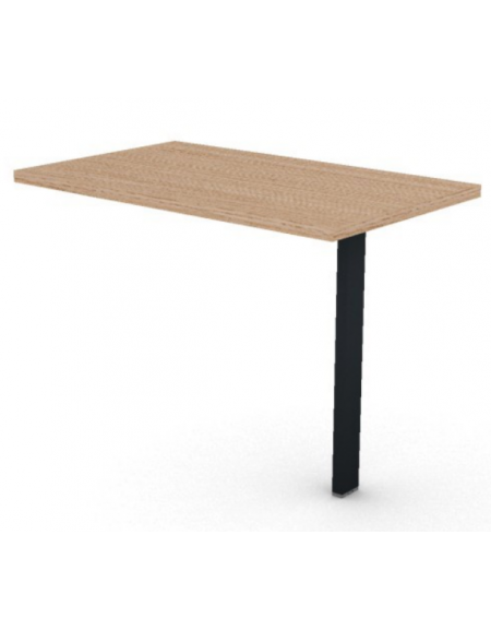 Appendice retta per scrivania, piano in melaminico spessore mm 30 e gamba autoportante - cm 100x60x74,5h