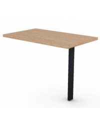 Appendice retta per scrivania, piano in melaminico spessore mm 30 e gamba autoportante - cm 100x60x74,5h