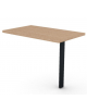 Appendice retta per scrivania, piano in melaminico spessore mm 30 e gamba autoportante - cm 100x60x74,5h