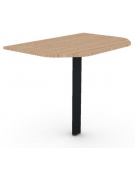 Terminale per scrivania profondità cm 90, piano in melaminico spessore mm 18 e gamba autoportante - cm 60x90x73,5h