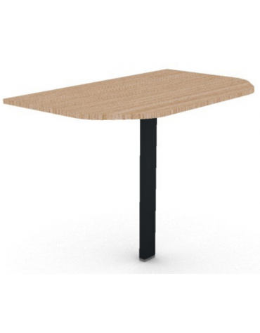 Terminale per scrivania profondità cm 100, piano in melaminico spessore mm 18 e gamba autoportante - cm 60x100x73,5h