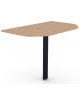 Terminale per scrivania profondità cm 100, piano in melaminico spessore mm 18 e gamba autoportante - cm 60x100x73,5h