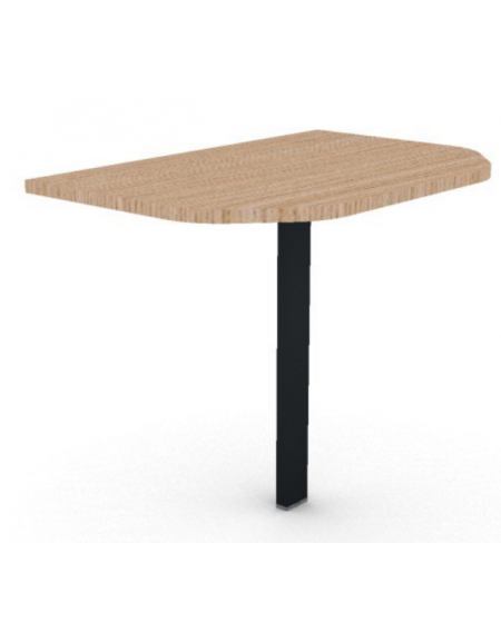 Terminale per scrivania profondità cm 90, piano in melaminico spessore mm 25 e gamba autoportante - cm 60x90x74h