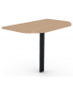 Terminale per scrivania profondità cm 100, piano in melaminico spessore mm 25 e gamba autoportante - cm 60x100x74h