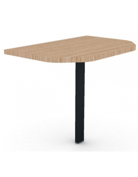 Terminale per scrivania profondità cm 90, piano in melaminico spessore mm 30 e gamba autoportante - cm 60x90x74,5h