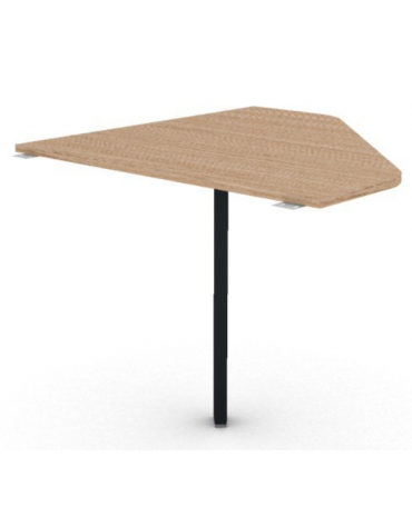 Raccordo simmetrico per scrivania profondità cm 90, piano in melaminico spessore mm 18 e gamba autoportante - cm 90x90x73,5h