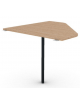 Raccordo simmetrico per scrivania profondità cm 90, piano in melaminico spessore mm 18 e gamba autoportante - cm 90x90x73,5h
