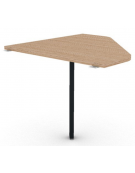 Raccordo simmetrico per scrivania profondità cm 90, piano in melaminico spessore mm 25 e gamba autoportante - cm 90x90x74h