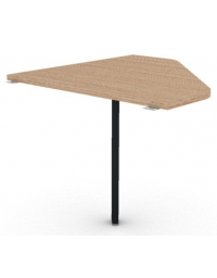 Raccordo simmetrico per scrivania profondit&agrave; cm 90, piano in melaminico spessore mm 25 e gamba autoportante - cm 90x90x74h