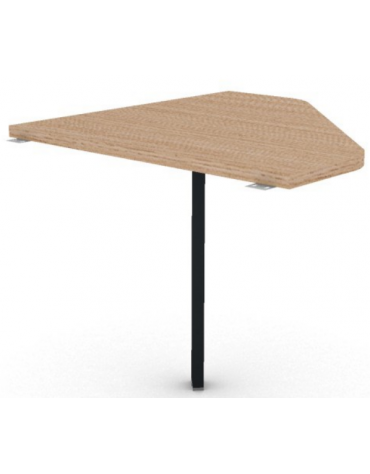 Raccordo simmetrico per scrivania profondità cm 90, piano in melaminico spessore mm 30 e gamba autoportante - cm 90x90x74,5h