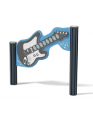 Basso musicale interattivo da esterno realizzato in HDPE - con pali in alluminio - Dimensioni cm 104x11x89h
