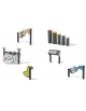 Rock Band Set musicale interattivo da esterno realizzato in HDPE - Dimensioni cm 735x550x106h