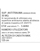 Casetta gnomo piccola per bambini con struttura in HDPE - tunnel integrato, rete in acciaio addossata - cm 310x275x230h