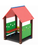 Casetta per bambini con struttura in plastica riciclata - pavimentazione interna in carply - cm 131x120x172h