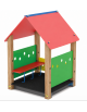 Casetta per bambini con struttura in legno termotrattato - pavimentazione interna in carply - cm 131x120x172h