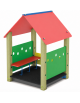 Casetta per bambini con struttura in legno di pino nordico - pavimentazione interna in carply - cm 131x120x172h