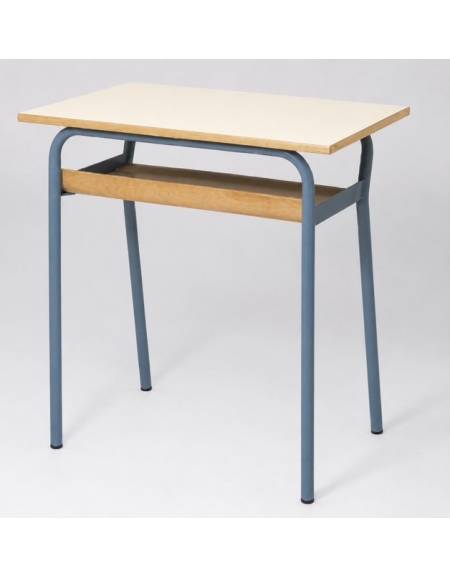 Banco monoposto con sottopiano in faggio pressocurvato - STRUTTURA Ø mm.28 - CM 70X50X76H - GRANDEZZA 6