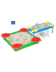 Sabbiera inclusiva con sagome a forma di fragola e limone in HDPE - pali in alluminio - cm 532x312x88h