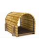 Tunnel con listoni di legno di pino nordico massello con 4 pali di sostegno in legno termotrattato - cm 115x150x102h