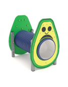 Tunnel con pannello a forma di avocado realizzato in HDPE con struttura in alluminio - cm 139x94x129h