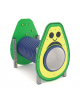 Tunnel con pannello a forma di avocado realizzato in HDPE con struttura in alluminio - cm 139x94x129h