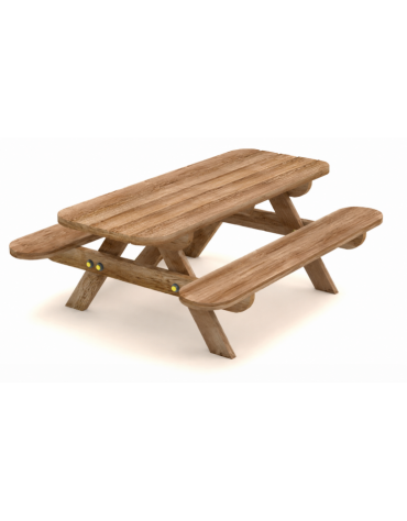 Tavolo pic-nic per i più piccoli in legno di pino Termotrattato - cm 150x120x57h