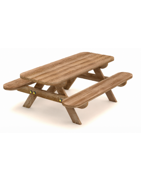 Tavolo pic-nic per i più piccoli in legno di pino Termotrattato - cm 150x120x57h