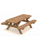 Tavolo pic-nic per i più piccoli in legno di pino Termotrattato - cm 150x120x57h