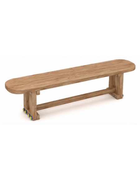 Panca pic-nic per 3 bambini in legno di pino termotrattato - cm 150x28xh35 - Età d'uso da 2 a 8 anni