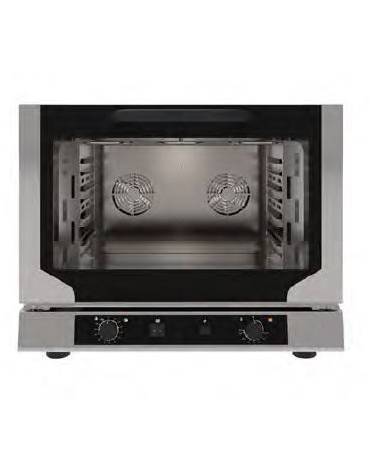 FORNO ELETTRICO VENTILATO A CONVEZIONE CON VAPORE DIRETTO E CON GRILL 4 TEGLIE GN 1/1 - TRIFASE