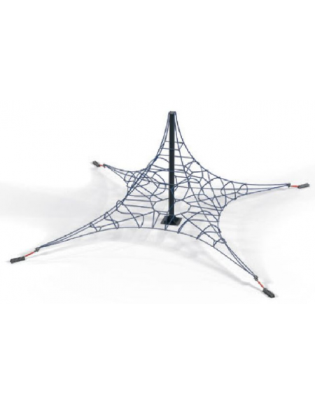 Rete Spider mini per arrampicata realizzata in metallo verniciato a polvere - dimensioni cm 500x500x250h