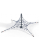 Rete Spider mini per arrampicata, struttura in metallo verniciato a polvere - dimensioni cm 500x500x250h