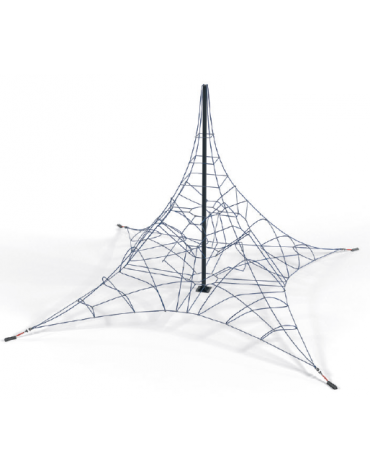 Rete Spider Max per arrampicata realizzata in metallo verniciato a polvere - cm 800x800x600h