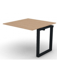 Allungo per tavolo riunione composto profondit&agrave; cm 100, spessore piano mm 18 e gamba ad anello chiuso - cm 100x100x73,5h