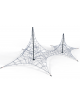 Rete Spider Ultra Doppia per arrampicata, struttura in metallo verniciato a polvere - Dimensioni cm 1400x800x600h