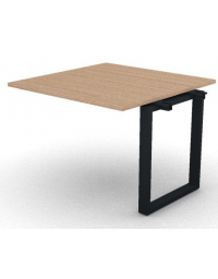 Allungo per tavolo riunione composto profondit&agrave; cm 100, spessore piano mm 25 e gamba ad anello chiuso - cm 100x100x74h