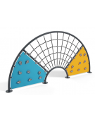 Struttura Arrampicata a forma d'Arco in metallo - Pannelli in HDPE - cm 404x22x194h