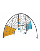 Struttura Arrampicata doppia a forma d'Arco in metallo - Pannelli in HDPE - cm 572x572x285h
